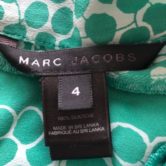 Marc Jacobs Green Patterned Silk Skirt - Picture 7 of 7
